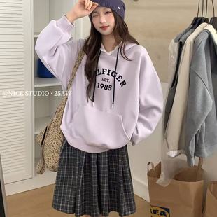 奶思家NICE 袋鼠兜连帽宽松时尚 STUDIO 韩版 卫衣女W580 正品