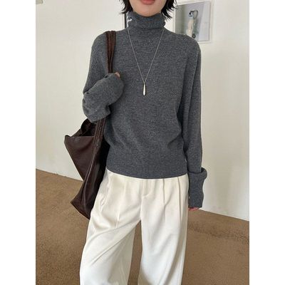 MMCDITION高领毛衣女装十三行感