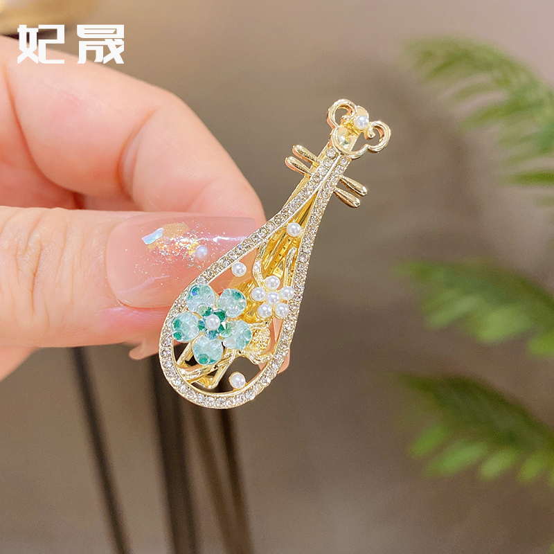 妃晟发夹合金新中式琵琶鸭嘴夹