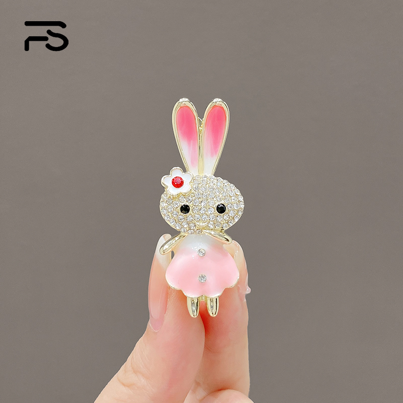 妃晟发夹合金日韩小兔子发卡