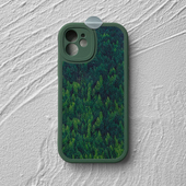静谧森林 绿色创意插画iPhone17promax苹果14手机壳nova13小米15华为pura80软mate60适用oppo荣耀小羊皮vivo2