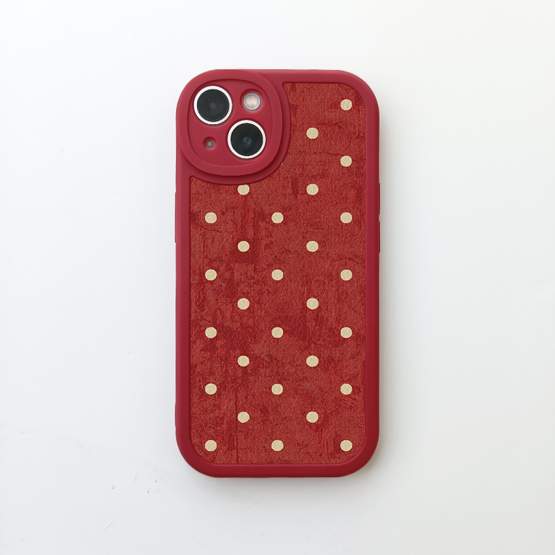 多型号苹果安卓小羊皮精孔简约