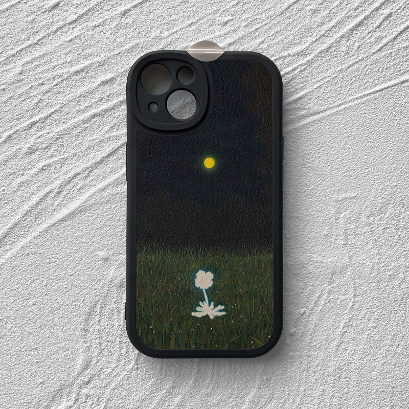 一枝独秀~文艺治愈系iphone16promax手机壳苹果15小米14iqoo12华为pura70适用mate60新款小羊皮nova13荣耀90,3C数码配件,手机保护套/壳,淘宝优惠券,粉丝福利购,淘宝优惠卷