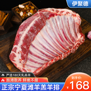 宁夏盐池滩羊羊排肉新鲜现杀5斤手抓烧烤羊肋排手把肉官方旗舰店