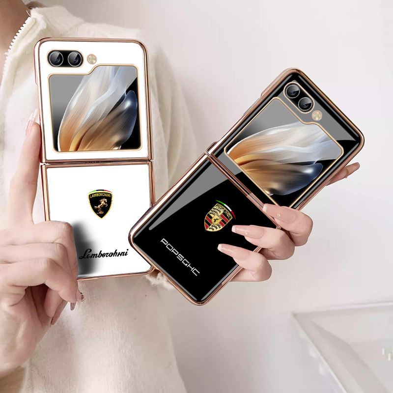 车标防摔适用于三星ZFlip5手机壳超薄w24flip心系天下F7210折叠屏保护套适用于zflip4外壳W23Flip全包zflip3