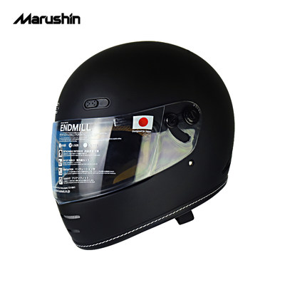 日本marushin官方摩托车头盔机车哈雷巡航街车全盔复古头盔男女 虎窝淘