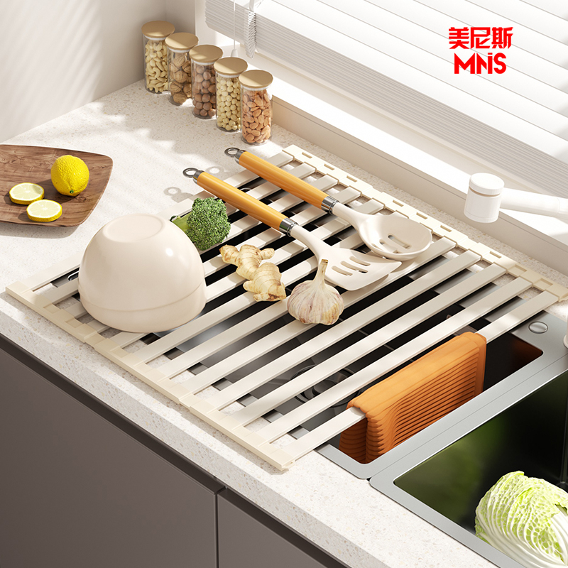 厨房沥水架水槽碗筷架可折叠收纳
