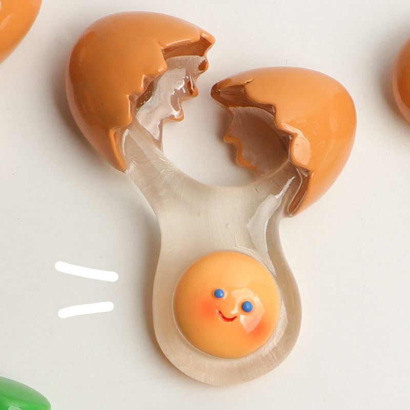 可爱鸡蛋冰箱贴磁贴磁力贴创意卡通磁性贴柠檬草莓饮料冰箱门装饰