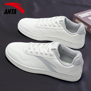 板鞋 潮流休闲运动鞋 2025秋季 厚底皮面低帮男鞋 新款 安踏青少年经典