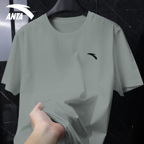 安踏薄款透气短袖T恤宽松速干