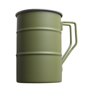 可定制logo 军绿色304不锈钢野营杯户外便携马克杯创意咖啡水杯