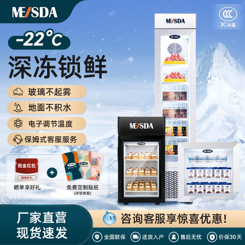美时达单门冰淇淋商用冷冻柜