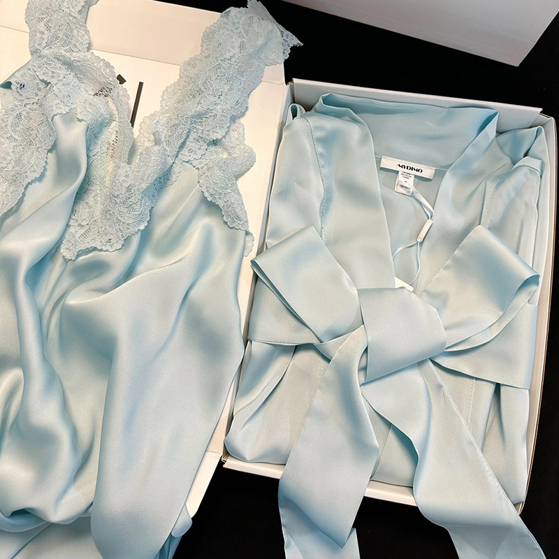 生日礼物女高级感送闺蜜老婆睡衣女冰丝绸夏季性感吊带睡袍礼盒装