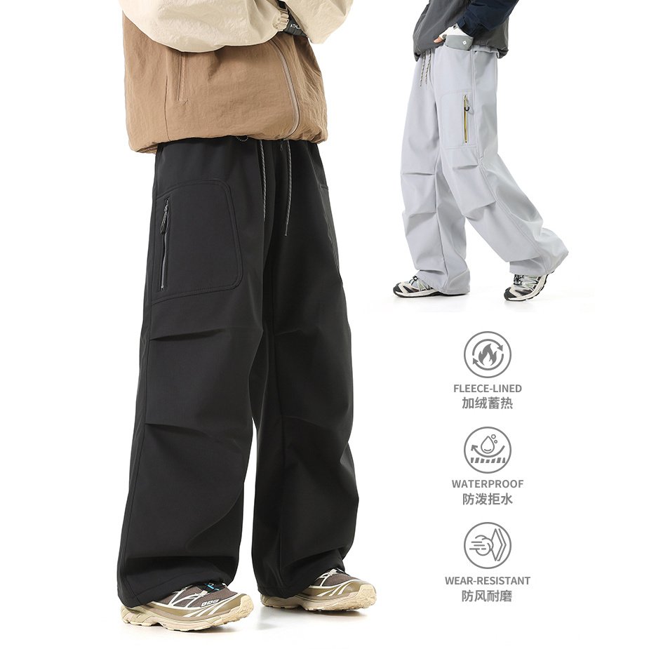 美式徒步山系防水防寒爬山冲锋裤