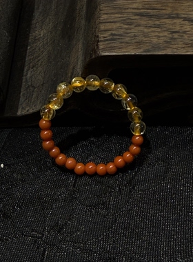 南红多宝戒指小米珠精选戒指自由主义吉祥如意情侣新品礼物原设计