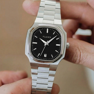 方形机械手表男品牌正品男士高端男款虫洞概念氚气男生高级感男表