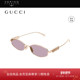 开云眼镜 古驰GUCCI男女同款 圆框金属复古小框太阳镜墨镜GG1802S