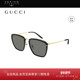 开云眼镜 古驰GUCCI复古系列黑框方框防晒太阳镜墨镜GG0673S
