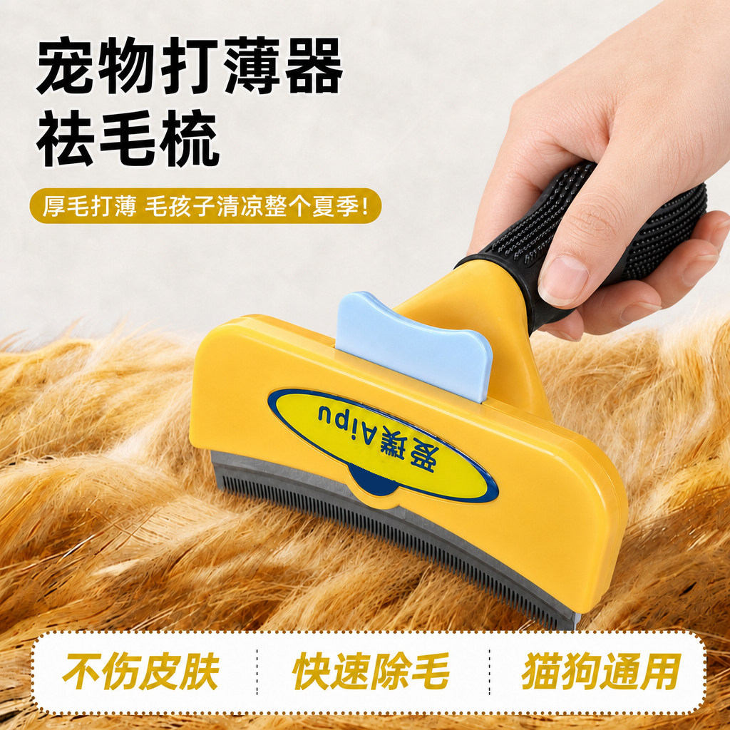 短毛狗去浮毛梳猫咪跳蚤梳宠物梳