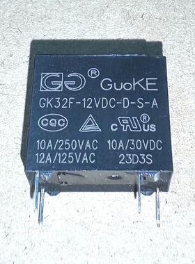 全新原装GK32F-5VDC 12VDC 24VDC-D-S-A继电器一组常开4脚 10A