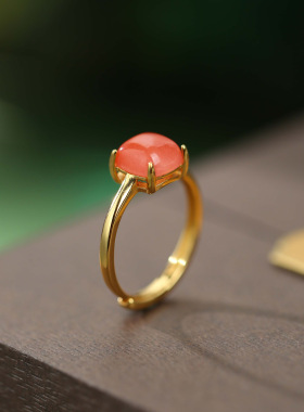 S925银镀18K金镶嵌天然和田玉小圆钉简约小清新日常百搭女士耳钉