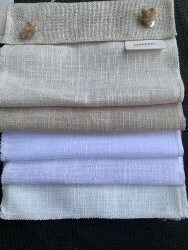 LINEN 十字纹亚麻纱 定制窗帘自然侘寂原木客厅卧室现代高端小众