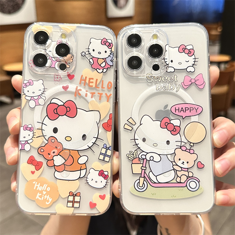 KT猫适用华为mate70pro磁吸手机壳p60/p70新款mate60/50/40Pro卡通p50e/p40pro+可爱p30/p20创意mate50女硅胶