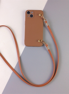 皮质斜挎挂绳适用华为荣耀magic5/4pro手机壳Magic3背包式play7T/6T/5t斜跨4TPRO可背3E保护套note10/8男女款