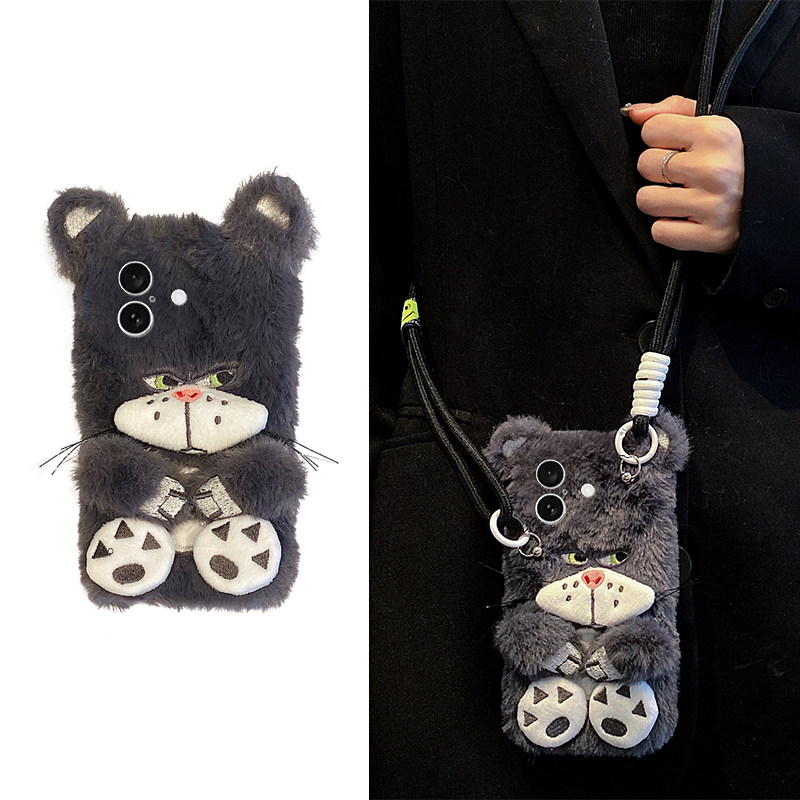 毛绒绒路西法猫华为Nova14手机壳新款华为Nova13Pro女华为Nova13时尚个性