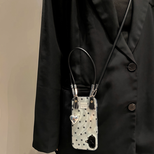 羽纱黑波点斜挎可背挂绳realme真我GT7手机壳新款GTNeo7小众GTNeo5SE女