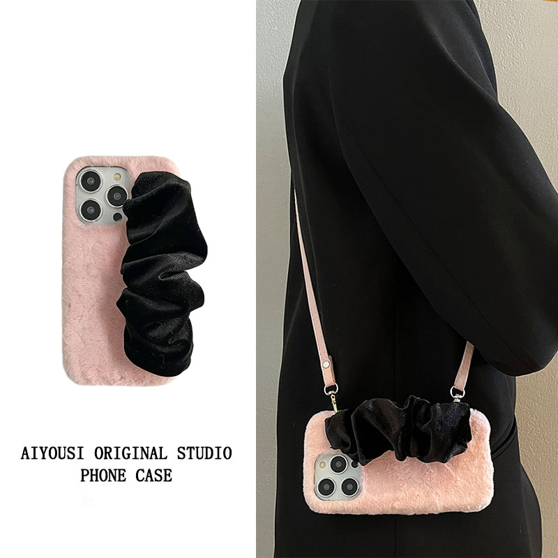 oppo任意多型号腕带手机壳斜挎女