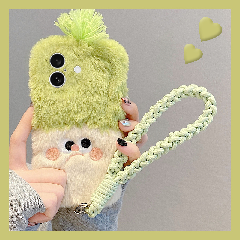 刺绣表情适用vivox20promini手机壳x100s秋冬x90pro毛绒x80/x70pro+挂绳x60/x50斜挎x30毛茸茸x27女x23卡通21