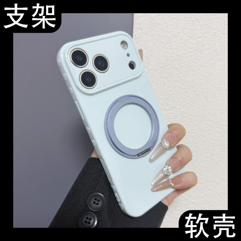 适用华为nova15Pro手机壳nova14多巴胺亮面糖果色爱心边框nove12/13pro旋转折叠支架nova11男nova12Ultra女套