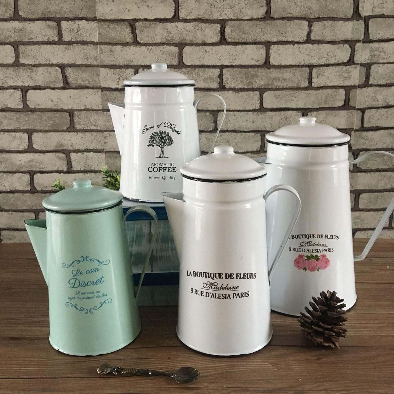 耐热韩式保温北欧风餐具夏天搪瓷冷水壶厨房欧式餐厅大容量咖啡壶|msdalam kategori pinggan mangkuk, Cup/cawan/cerek, botol air sejuk - dari Buy2taobao.com untuk memberikan perkhidmatan ejen Taobao profesional membeli