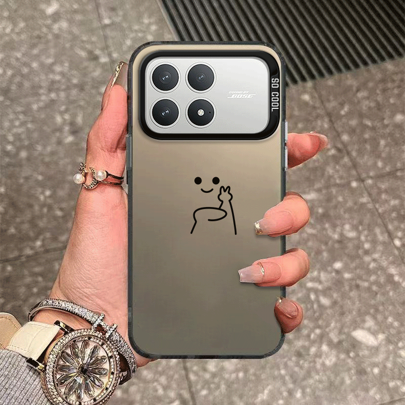 适用小米POCOF8Pro手机壳POCO F8Por比耶彩银硅胶5G全包防摔保护套MiPOCOF男F8p女P0C0F8Pr0新款XiaoMi外壳