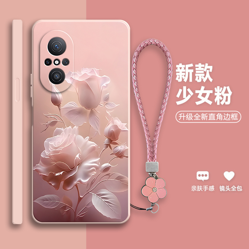 沙龙玫瑰适用华为nova10青春版手机壳JLN一AL00新款nove10lite硅胶nava全包note防摔novo保护JLNAL套navo男女