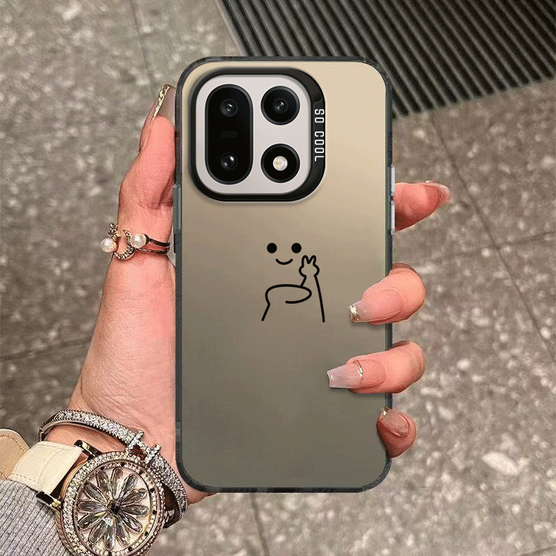 适用一加15手机壳PLK110比耶小人磨砂硅胶1+十五全包1十15防摔ONEPlus保护套ONEPlusPLK男女新款oppo外壳专用