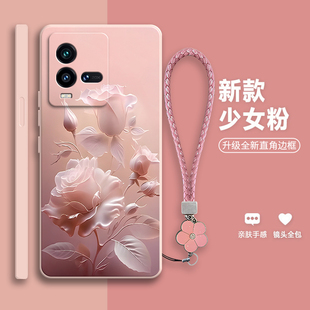 沙龙玫瑰适用vivoiQOO10手机壳IQOO新款vivo全包硅胶iq0010保护套icoo男ipoo女软外壳vivoiq防摔io爱酷lqoo