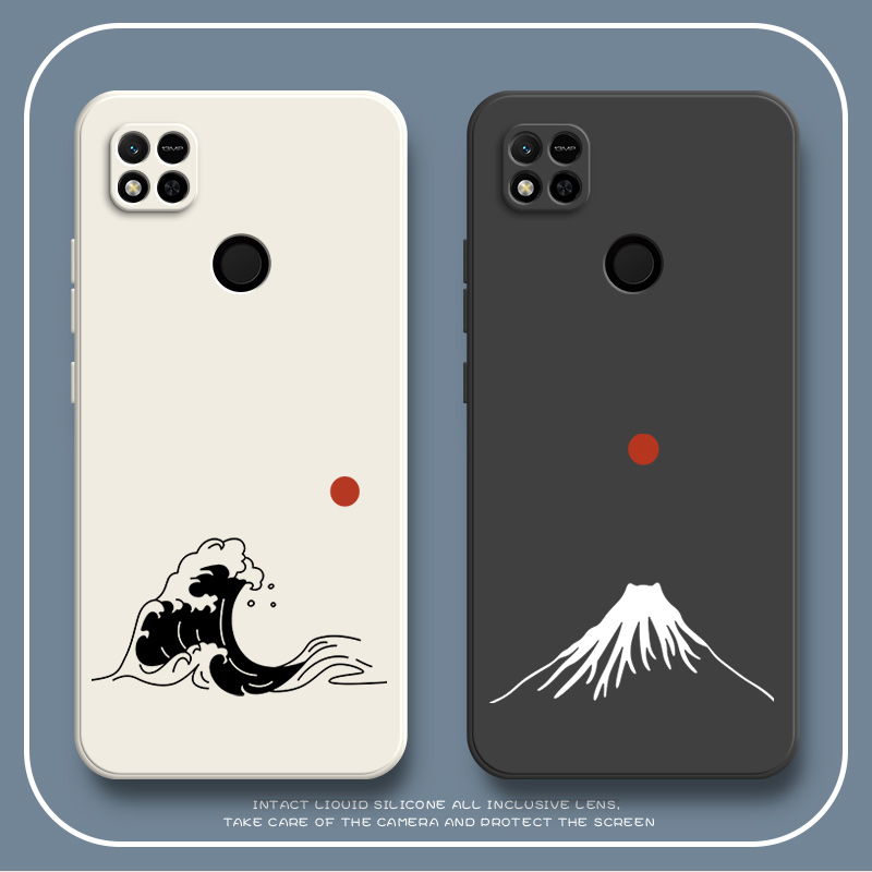 海浪火山适用红米10A手机壳小米Redmi保护套硅胶220233L2C全包redmia防摔十A男女A10新款外壳送钢化膜老人用