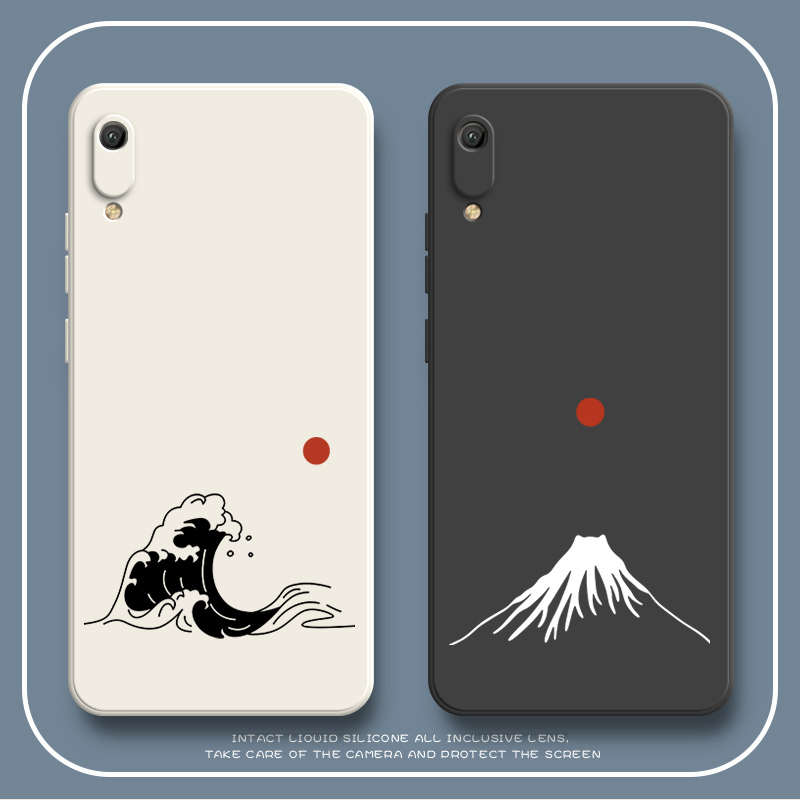 海浪火山适用华为畅享9e手机壳畅想9E硅胶MRD一AL00全包ALOO防摔mrdaloo潮mrdal保护套九E畅亨畅玩男女外壳E9