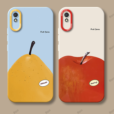 创意梨子适用红米9a手机壳小米redmi硅胶套全包防摔老人用男A九note钢化膜A9女red米M2006C3LC外壳加redmia潮