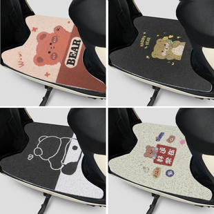 电动电瓶摩托车脚垫适用雅迪爱玛台铃九号专用脚踏垫脚踩通用踏板