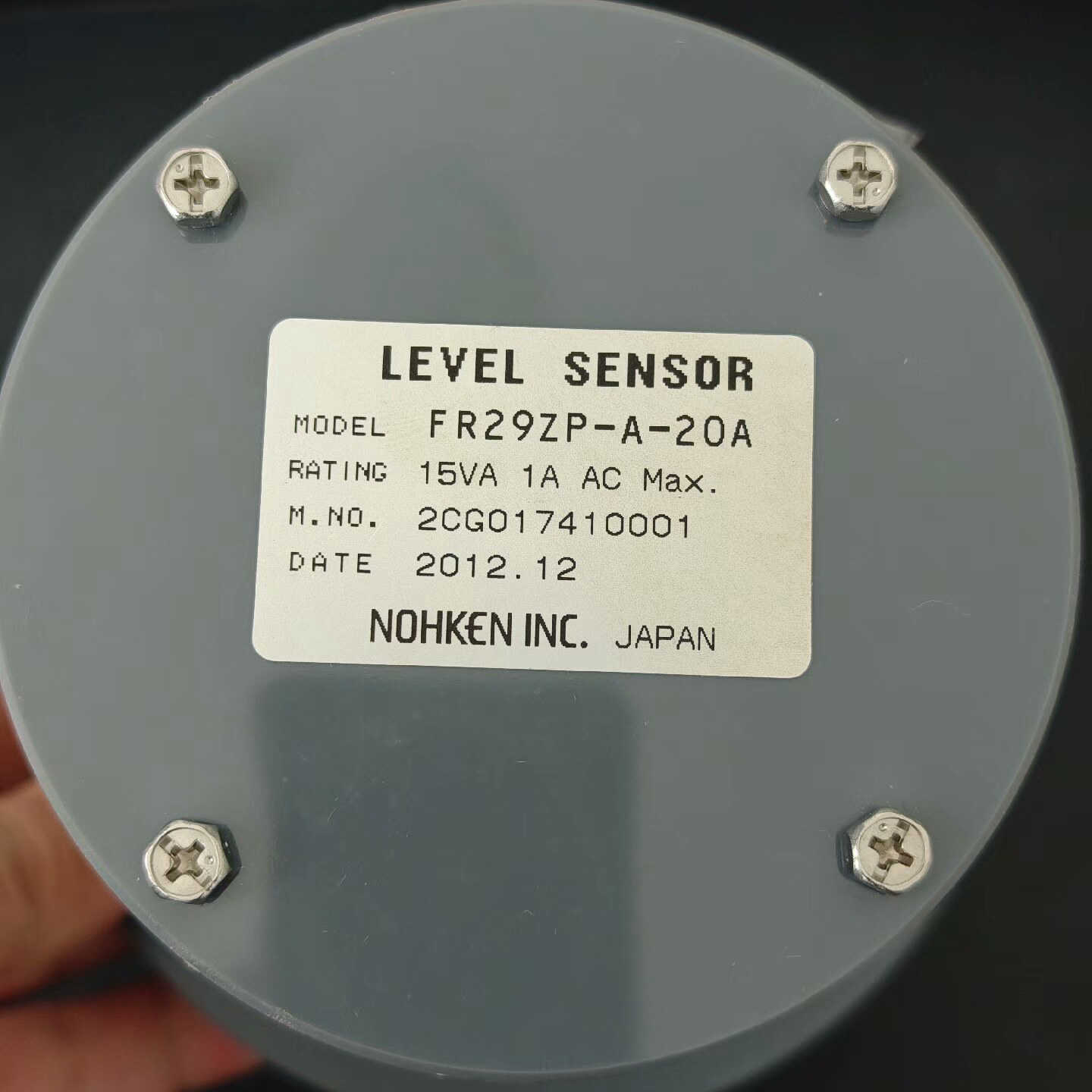 售前询价能研NOHKEN INC液位FR29ZP-A-20A