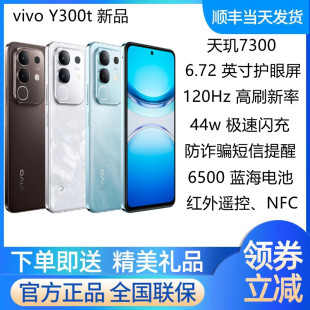 y300t 5G手机轻薄大电池大内存手机防诈骗提醒功能 vivo Y300t新品