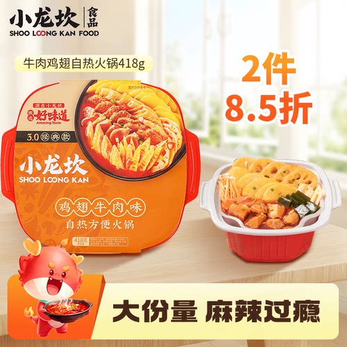 小龙坎牛肉鸡翅418g自热火锅