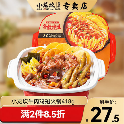 小龙坎牛肉鸡翅418g自热火锅