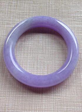 翡翠玉手镯女款天然缅甸正品翡翠色A货冰种紫罗兰翡翠玉手镯时尚