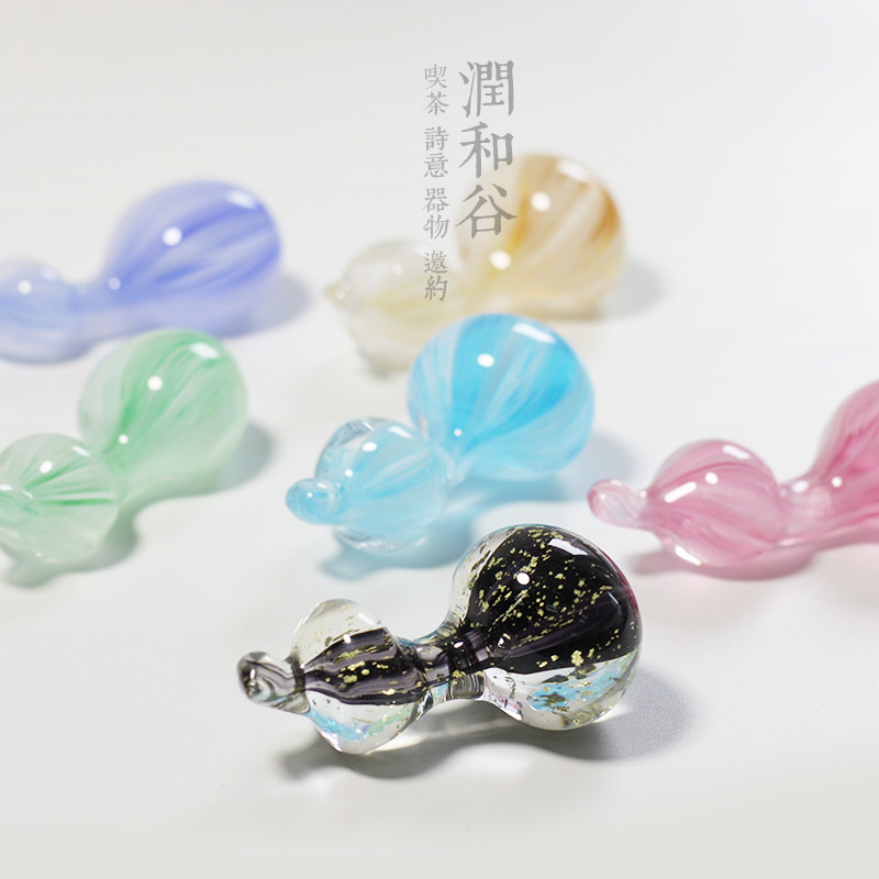 润和谷日本摆件精致茶夹置匙置针置茶则茶针搁架葫芦茶搁茶道配件