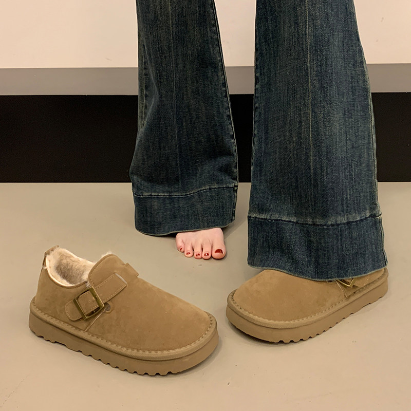 厚底加厚勃肯鞋妇女春秋毛毛鞋2026新豆帽棉鞋孕妇保0115w,女鞋,勃肯鞋/软木鞋,淘宝优惠券,粉丝福利购,淘宝优惠卷