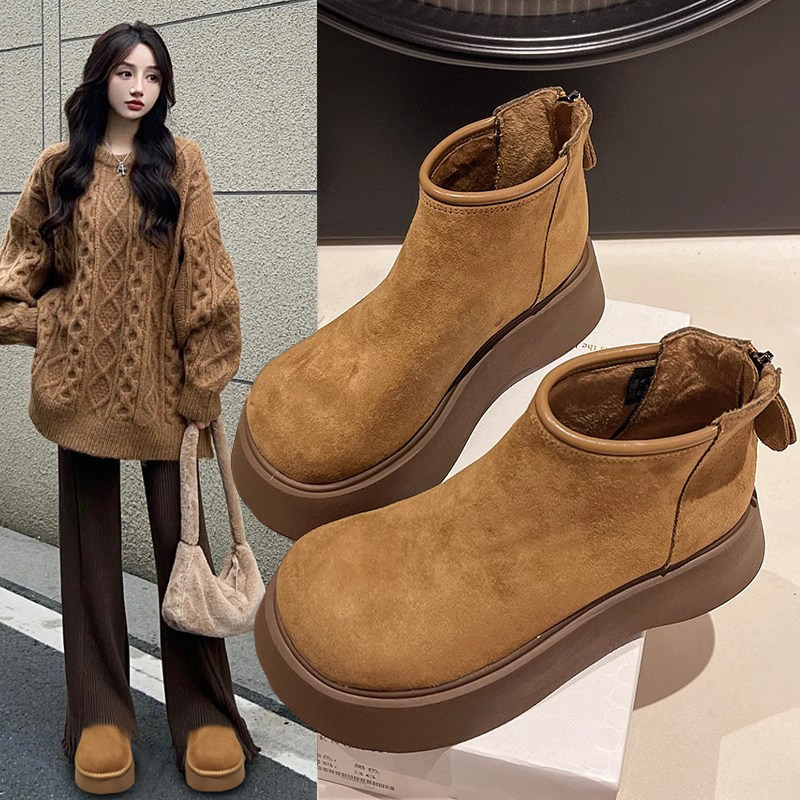 厚底马丁靴女增高勃肯鞋2026新款春秋切西短靴子加绒保暖二0115w,女鞋,勃肯鞋/软木鞋,淘宝优惠券,粉丝福利购,淘宝优惠卷